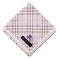 【新品】 ハンカチ　チェック  バーバリーロンドン 66062 BURBERRY LONDON パープル レディース