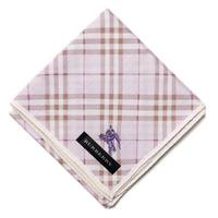 【新品】 ハンカチ　チェック  バーバリーロンドン 66062 BURBERRY LONDON パープル レディース