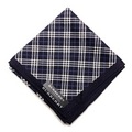 【新品】 ハンカチ　チェック  バーバリーロンドン 69041 BURBERRY LONDON ネイビー レディース