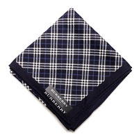 【新品】 ハンカチ　チェック  バーバリーロンドン 69041 BURBERRY LONDON ネイビー レディース