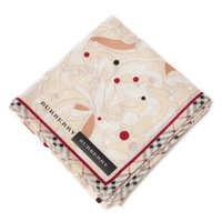 【新品】 ハンカチ　デザイン  バーバリーロンドン 68898 BURBERRY LONDON ホワイト レディース