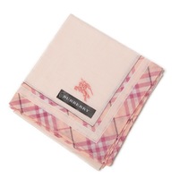【新品】 ハンカチ　フチチェック  バーバリーロンドン 69292 BURBERRY LONDON ピンク レディース