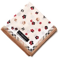 【新品】 ハンカチ　花柄  バーバリーロンドン 68768 BURBERRY LONDON ベージュ レディース
