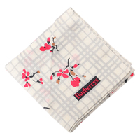 【新品】 ハンカチ（柄物）  バーバリーズ 51333 Burberrys グレー系×ピンク系 レディース