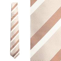 【新品】 ブラックレーベル クレストブリッジ ストライプシルクネクタイ  68004 BLACK LABEL CRESTBRIDGE ベージュ メンズ