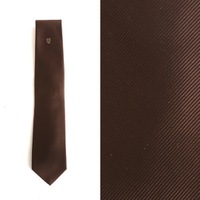 【新品】 ブラックレーベル クレストブリッジ ロゴ　シルクネクタイ  69439 BLACK LABEL CRESTBRIDGE ブラウン メンズ