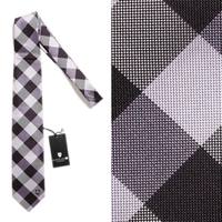 【新品】 ブラックレーベル・クレストブリッジ ネクタイ　チェック  66093 BLACK LABEL CRESTBRIDGE パープル メンズ