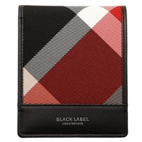 【新品】 ブラックレーベル・クレストブリッジ 二つ折り財布　チェック　コインタイプウォレット cb-000342 BLACK LABEL CRESTBRIDGE レッド メンズ
