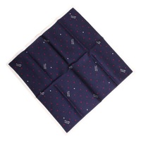 【新品】 ブルーレーベル クレストブリッジ ハート　チェック　薄手　ハンカチ  76437 BLUE LABEL CRESTBRIDGE ネイビー レディース