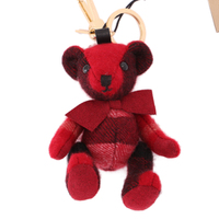 【新品】 ベア　キーホルダー  バーバリー y-000664 BURBERRY レッド系 メンズ