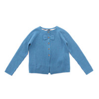 【新品】 リボン付きニットカーデ 6Y バーバリーチルドレン 49311 BURBERRY CHILDREN ブルー系 ボーイズ