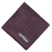 【新品】 総柄　ハンカチ  バーバリー 72651 BURBERRY パープル メンズ