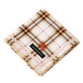 【新品】 薄手 ハンカチ チェック  バーバリー 70378 BURBERRY イエロー レディース