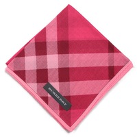 【新品】 薄手 ハンカチ チェック  バーバリー 72026 BURBERRY ピンク レディース