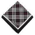 【新品】 薄手 ハンカチ チェック  バーバリー 72086 BURBERRY ブラック レディース