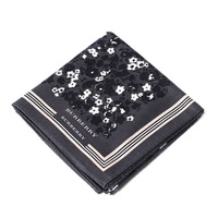 【新品】 薄手 ハンカチ 花柄  バーバリー 70389 BURBERRY グレー レディース