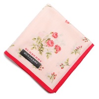 【新品】 薄手 ハンカチ 花柄  バーバリー 71789 BURBERRY ピンク レディース