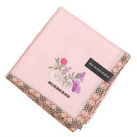 【新品】 薄手 ハンカチ 花柄  バーバリー 72280 BURBERRY ピンク メンズ
