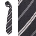 【新品】ストライプネクタイ バーバリーロンドン 長さ145×剣先8.5cm 44425 ブラック系 メンズ