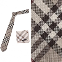 【新品】バーバリーロンドン バーバリー ネクタイ・ハンカチセット ベージュ系 メンズ バーバリーの英国チェックが楽しめるギフトセット