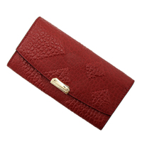 【新品】長財布 バーバリー サイズ19×10.5×2cm レッド系 y-000511 レディース