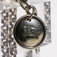 キーチェーン　20185　バーバリー　シルバー　メンズ