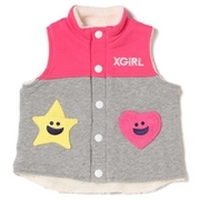 【50%OFF】キラッキー＆ハートポケット配色ベスト