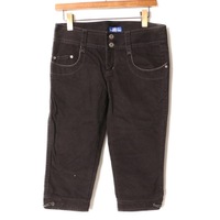 クロップドパンツ 38 バーバリーブルーレーベル br01001275 BURBERRY BLUE LABEL ブラック レディース