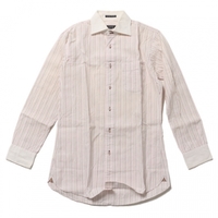 シャツ（ストライプ） 38 バーバリーブラックレーベル 53962 BURBERRY BLACK LABEL ホワイト系×ピンク系 メンズ