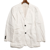 シングルボタンジャケット ホワイト S バーバリーブラックレーベル 68162 BURBERRY BLACK LABEL ホワイト メンズ