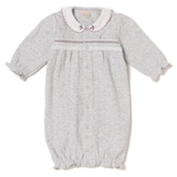 【31%OFF】スカラップ衿つきスモッキング2WAYカバーオール