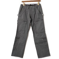 ストライプファスナーポケットパンツ 73 バーバリーブラックレーベル 63181 BURBERRY BLACK LABEL ネイビー系 メンズ