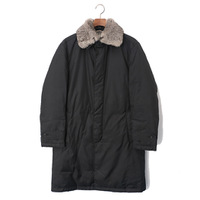 ダウンコート M バーバリーブラックレーベル 43944 BURBERRY BLACK LABEL ブラック系 メンズ