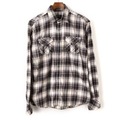 チェック柄ネルシャツ 2 バーバリーブラックレーベル 60974 BURBERRY BLACK LABEL パープル系 メンズ