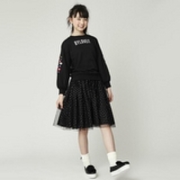 【50%OFF】ドットチュールスカート