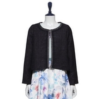 ノーカラーラメ入りジャケット