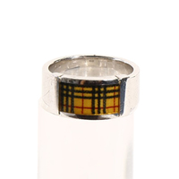 バーバリー チェックリング 32617 シルバー系 指先からおしゃれを