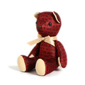 バーバリー ロゴ入りテディベア 34387 ワイン系 