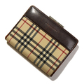 バーバリー　英国チェック財布　28709　ベージュ　チェック柄が可愛い♪
