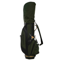 バーバリーゴルフ ワンポイントチェックゴルフバッグ グリーン系 メンズ 31914