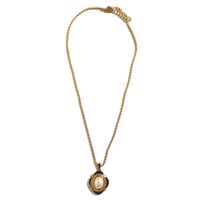 バーバリーズ ペンダント 37827 ゴールド系 レディース パールモチーフのクラシカルなネックレス