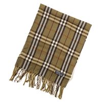 バーバリーズ マフラー 40976 グリーン系 メンズ レディース 落ち着いた色合い