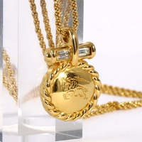 バーバリーズ ラウンドモチーフネックレス ペンダント ゴールド系 メンズ レディース 控えめデザイン 25023