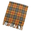 バーバリーズ　チェックマフラー　32719　茶　冬でも暖かく過ごそう♪