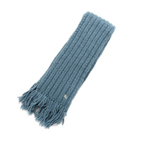 バーバリーブルーレーベル 40687 マフラー ブルー系 レディース 落ち着きのあるグレイッシュブルー