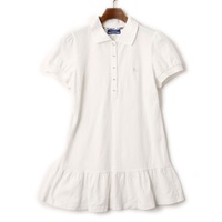 フリル付ロング丈ポロシャツ 38 バーバリーブルーレーベル 62492 BURBERRY BLUE LABEL ホワイト系 レディース