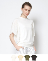 プリーツフリルスリーブカットソープルオーバー【メール便可／80】