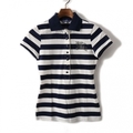 ボーダーポロ 38 バーバリーブルーレーベル 53109 BURBERRY BLUE LABEL ネイビー系×ホワイト系 レディース