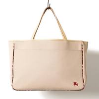 ポーチ付レザー切替キャンバストートバッグ  バーバリーブルーレーベル 65381 BURBERRY BLUE LABEL ベージュ レディース