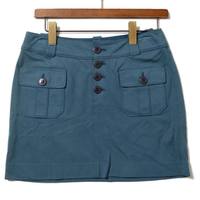 ポケット付ミニタイトスカート 38 バーバリーブルーレーベル 67292 BURBERRY BLUE LABEL ターコイズ レディース